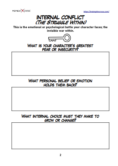 Internal And External Conflict Planner Preview 2